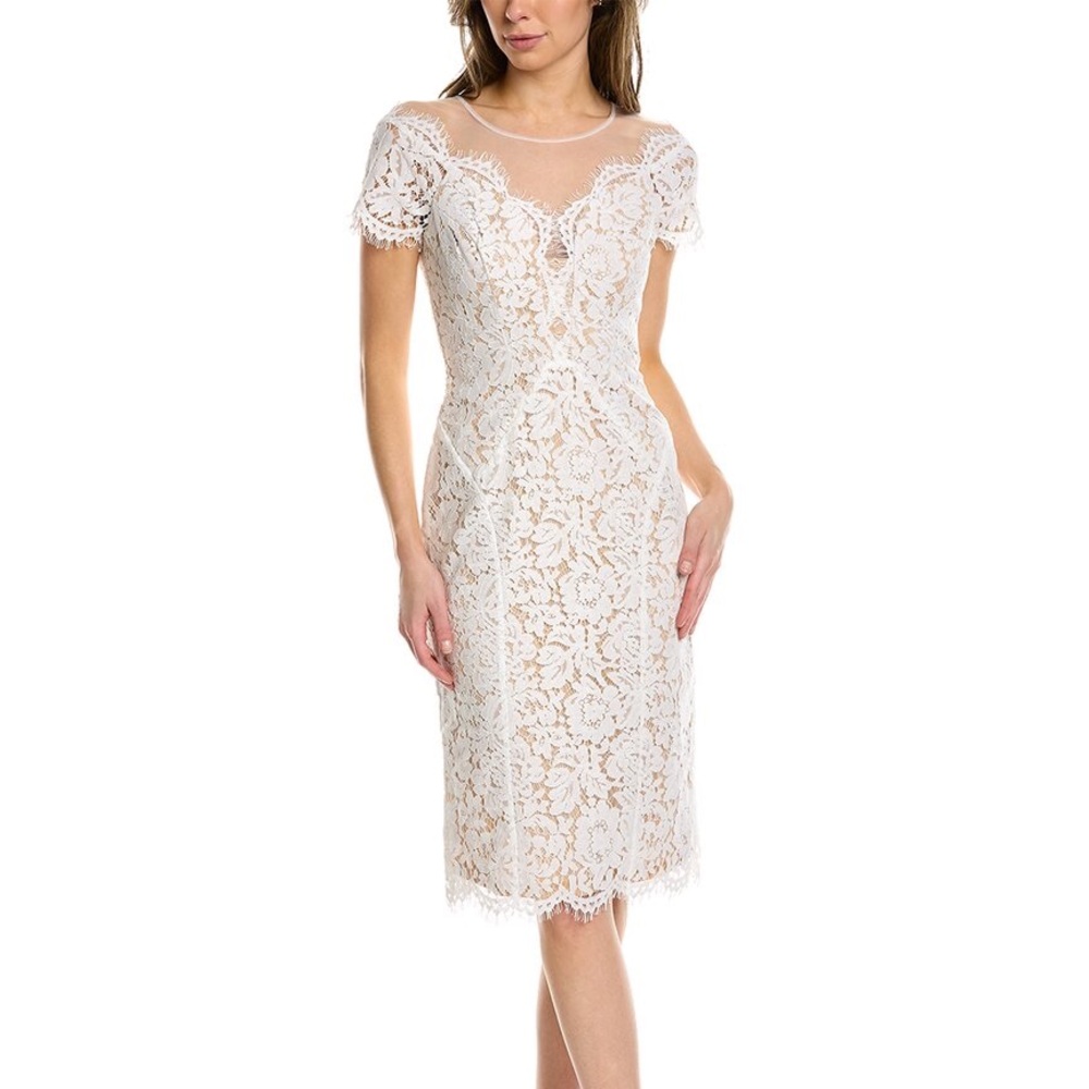 Rene Ruiz Collection White Lace Cocktail Dress NWT